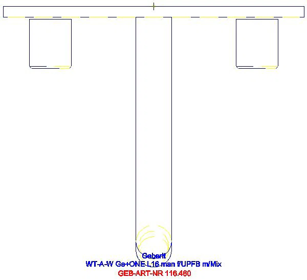 GE WT-Armatur Typ Circular Wandmont. Zweigriffmischer, für UP-Funktionsbox_116.460.21.1_G