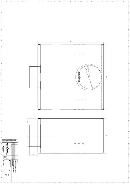GRÖMO ALUSTAR Design-Flachdach-Wasserfangkasten - SX - Anthrazit Ø 100 mit Notüberlauf, 160 x 300 x 300 mm, #Art.Nr. 82921