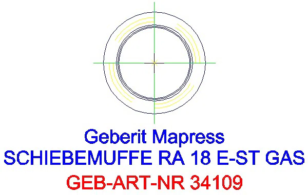 GE Mapress Edelstahl Schiebemuffe d18 (Gas)_34109_L