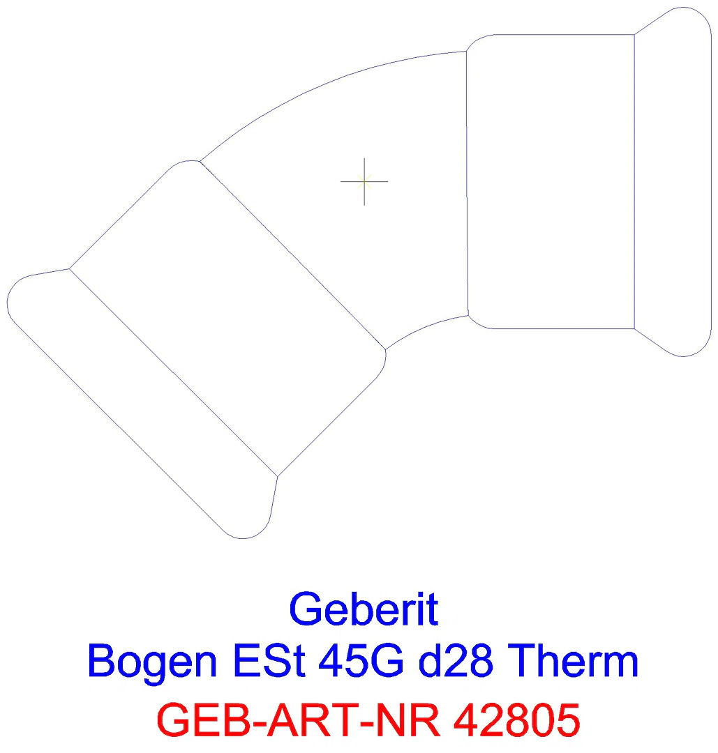 GE Mapress Therm Bogen 45Gr d28 _42805_l