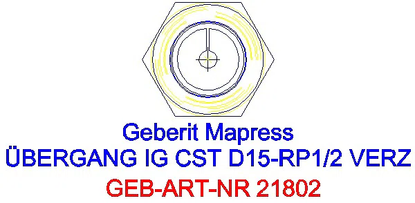 GE Mapress C-Stahl Übergang mit IG d15-Rp1/2 verzinkt_21802_L