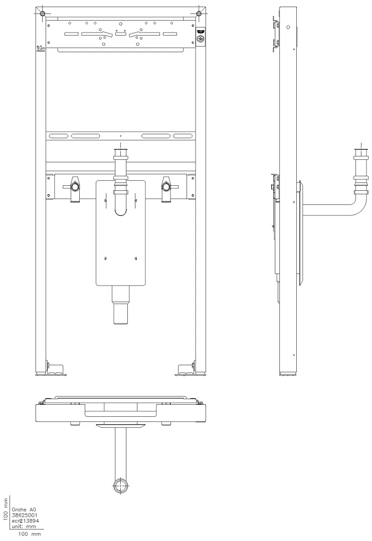 GROHE Waschtisch-Element Rapid SL 38625_1 mit UP-Geruchverschluss