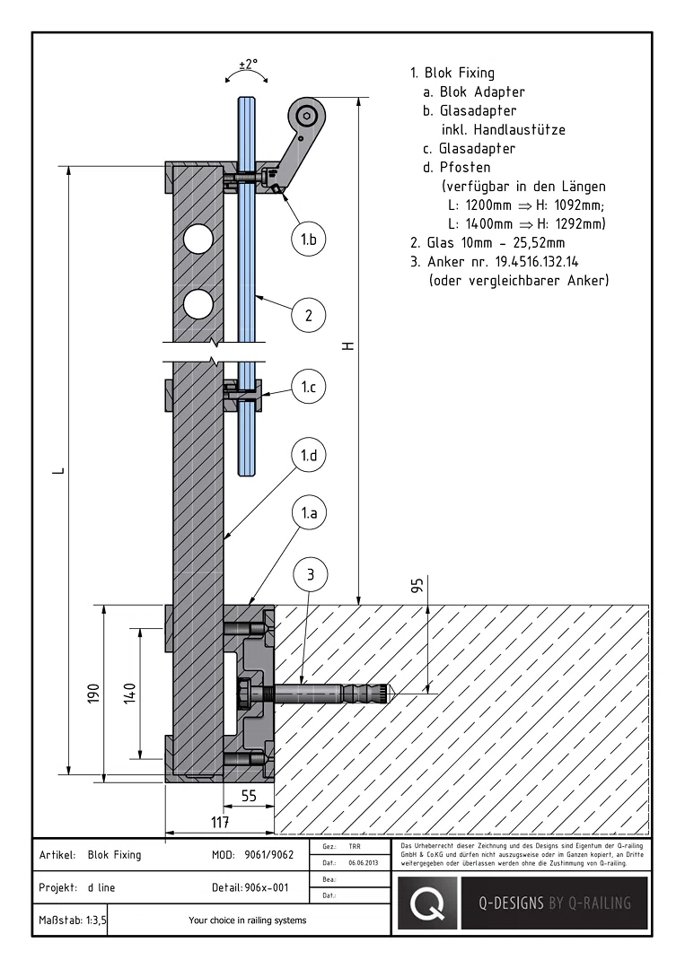906X-001_d line_Blok_Fixing_fascia_mount_DE