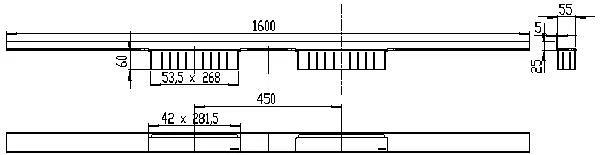 DALLMER Duschrinne CeraWall Select Duo, Edelstahl matt, 1600 mm