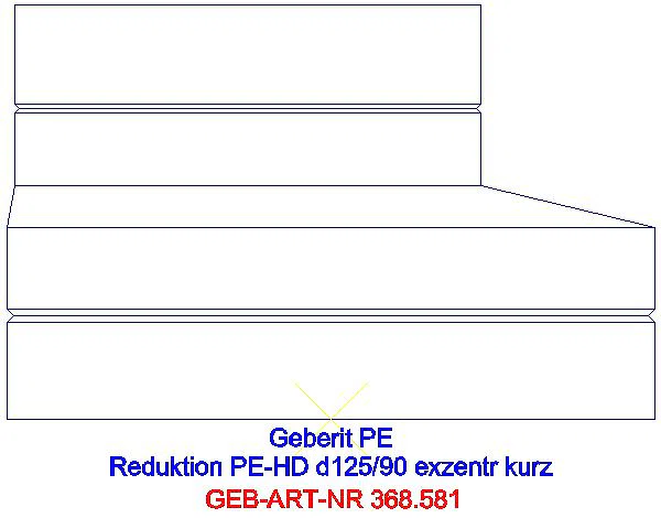 GE PE Reduktion exzentrisch kurz d125/90_368.581.16.1_A