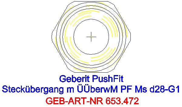 GE Übergang auf Verteiler mit Steckanschluss Überwurfmutter d28-G1_653.472.00.1_A