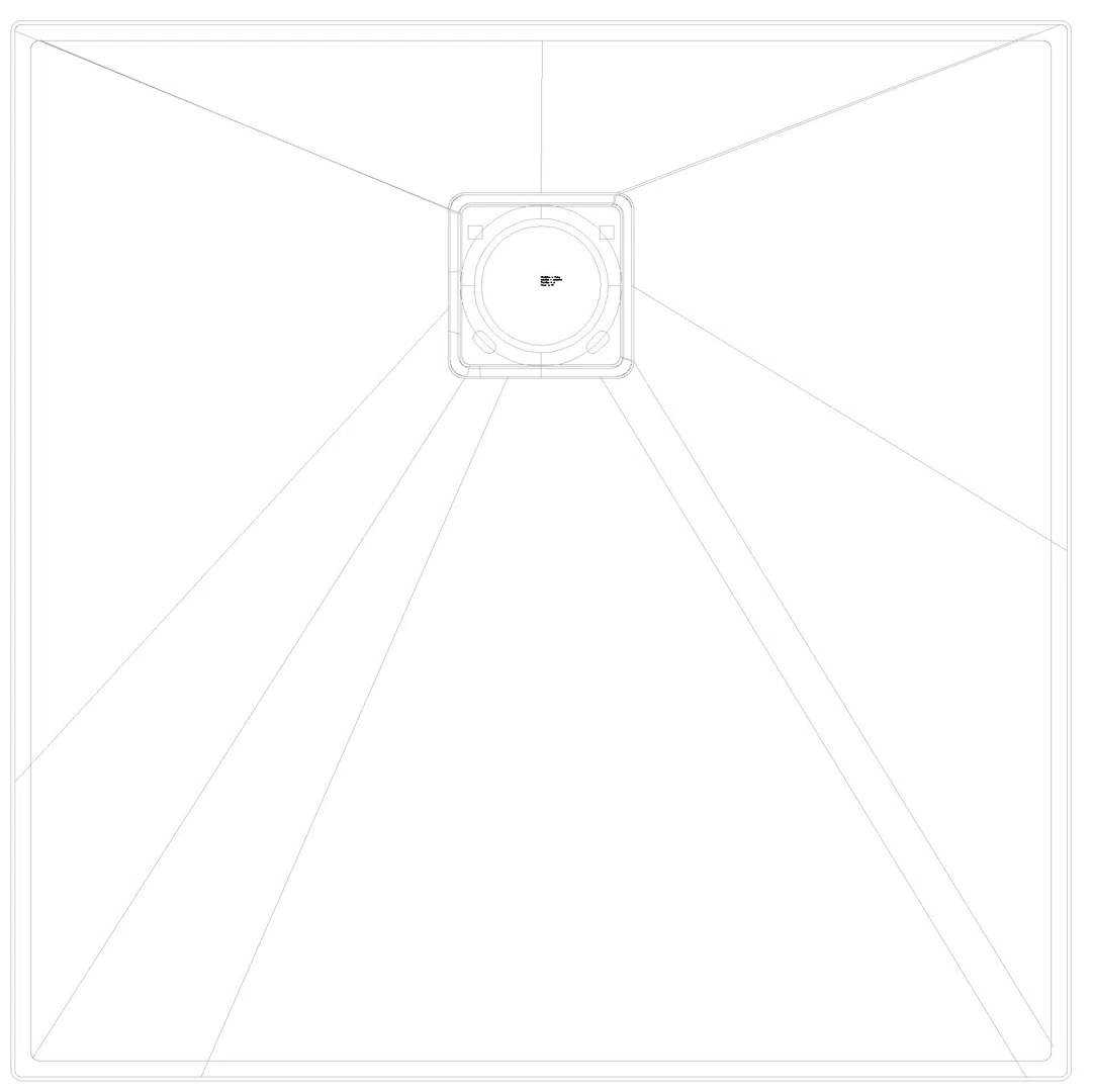 KALDEWEI ALUVIA Duschfläche, 800x800x32 mm, Modell-Nr: 3258