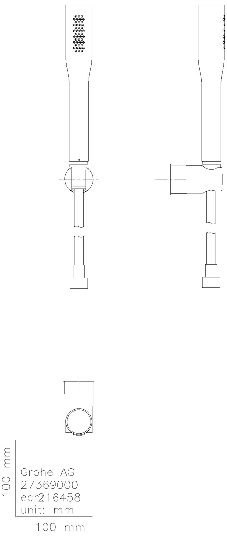 GROHE Wandhalterset Euphoria C Stick 27369 Durchfluss 8 l/min chrom
