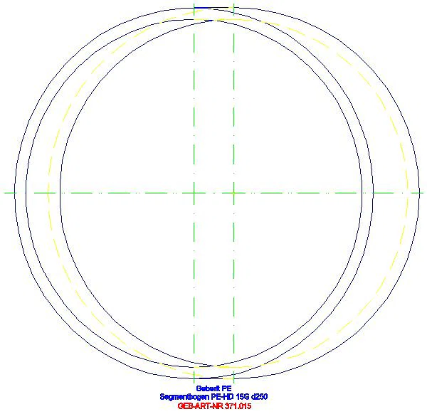 GE PE Segmentbogen 15Gr d250_371.015.16.1_G