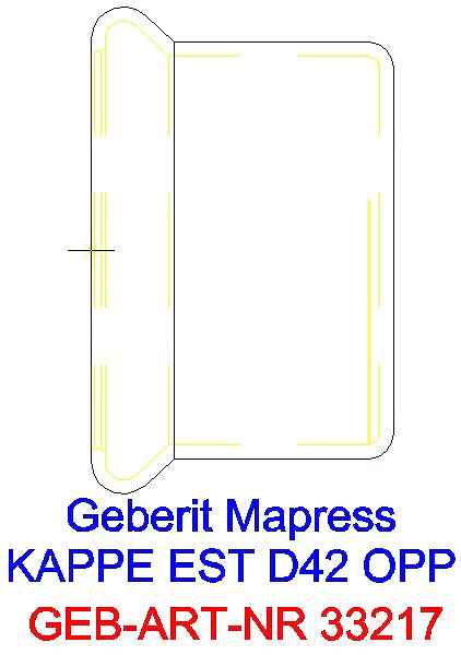 GE Mapress Edelstahl Kappe d42_33217_A