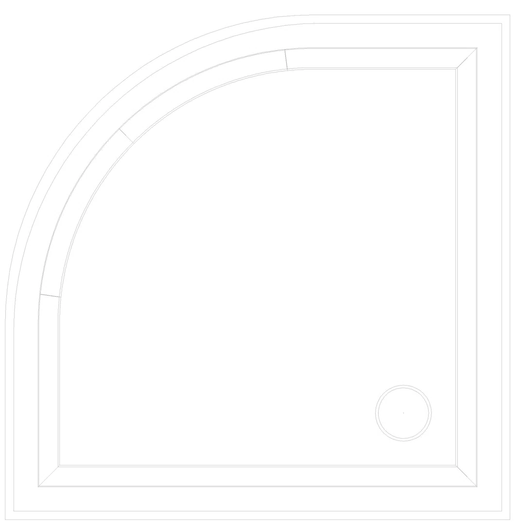 KALDEWEI ARRONDO Duschfläche, 900x900x32 mm, Modell-Nr: 871-1