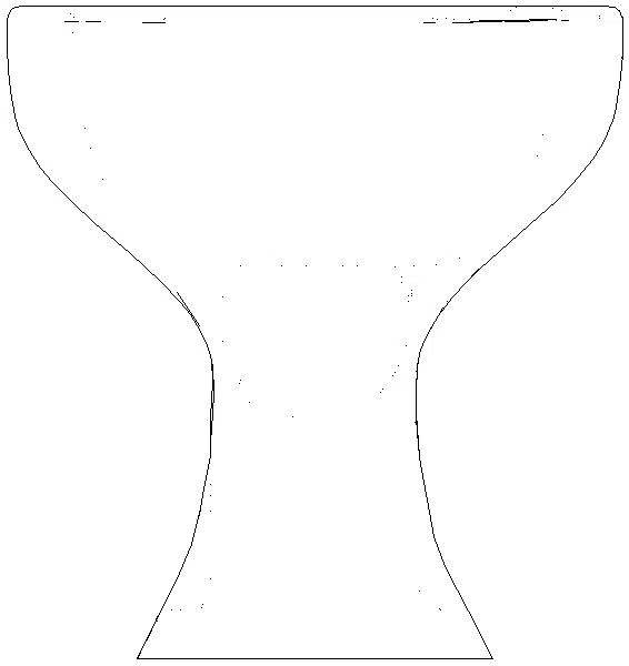 Bambini Stand-WC für Kinder Flachspüler, H:35cm, KeraTect_211500600_A