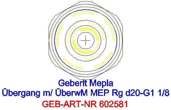 GE Mepla Übergang mit Überwurfmutter Rg d20-G1 1/8_602.581.00.5_L