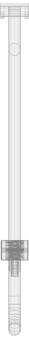 HEWI Stützklappgriff drehb. Ser 801, L:900mm, mit Bodenstütze senfgelb
