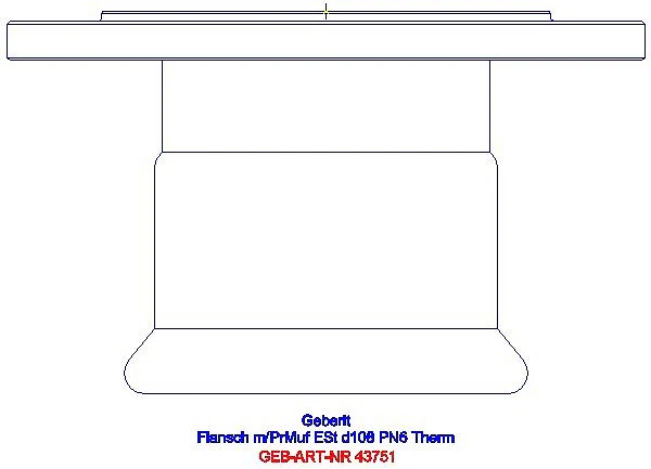 GE Mapress Therm Flansch PN 6 mit Pressmuffe d108_43751_G