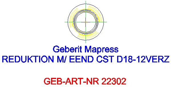 GE Mapress C-Stahl Reduktion mit Einschubende d18-12 verzinkt_22302_A