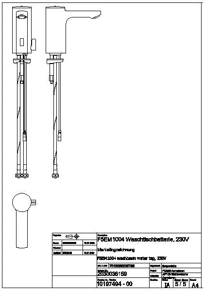 Standbatterie, F5, elek., Mischer, 5l, f. Netzteil, F5EM1004