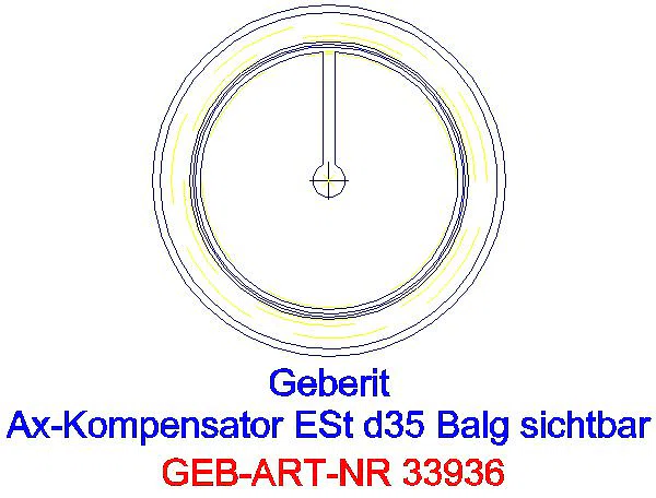 GE Mapress Edelstahl Axialkompensator mit Pressmuffen d35_33936_L