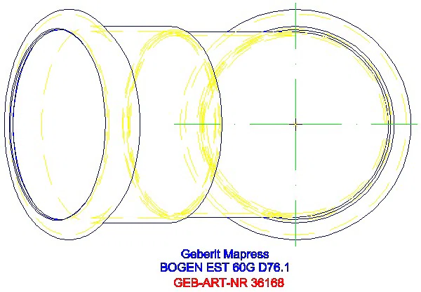GE Mapress Edelstahl Bogen 60Gr d76,1_36168_G