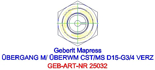 GE Mapress C-Stahl Übergang mit Überwurfmutter d15-G3/4 verzinkt_25032_L