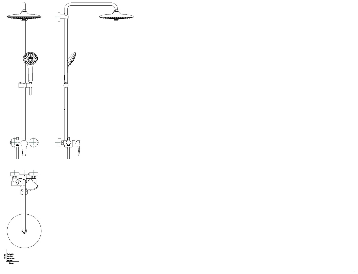 GROHE Duschsystem Euphoria 260 27473_2 mit Einhandmischer chrom