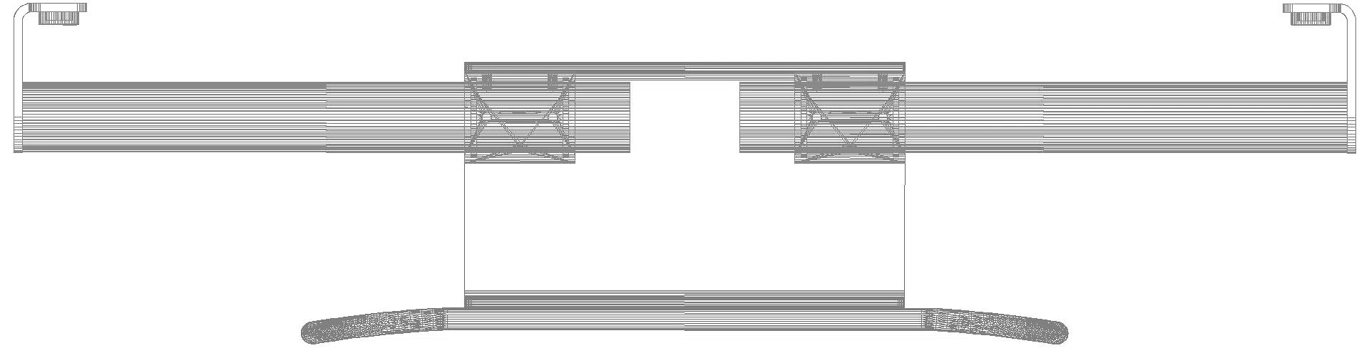 HEWI Rückenst., Sys 900 f. SK-Griff (B) T:150, chrom anthrazgr