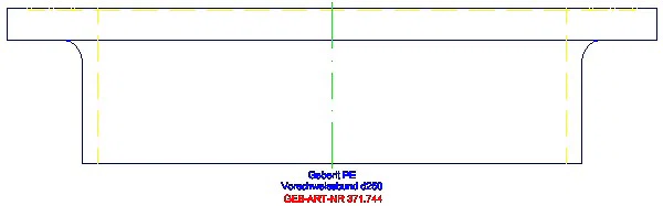 GE PE Vorschweissbund d250_371.744.16.1_A