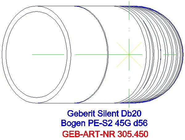 GE Silent-db20 Bogen 45Gr d56_305.450.14.1_G