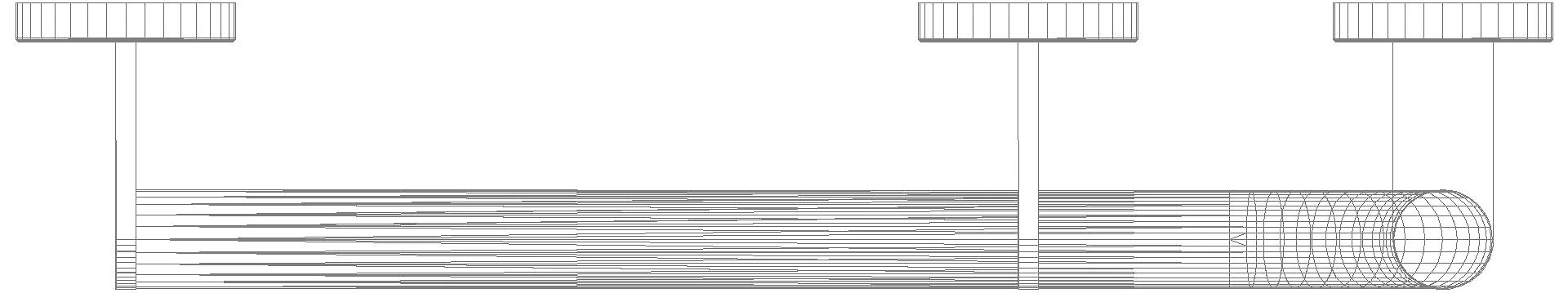 HEWI Winkelgriff,d:30, A1:900, W1:400, li, plvb schw tma