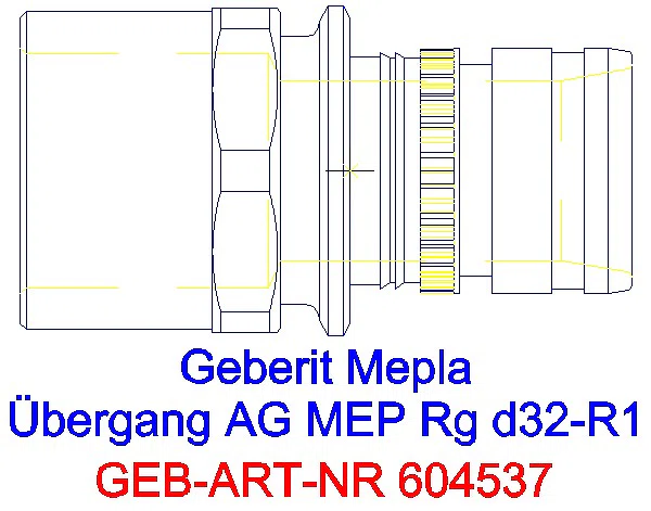 GE Mepla Übergang mit AG Rg d32-R1_604.537.00.5_A