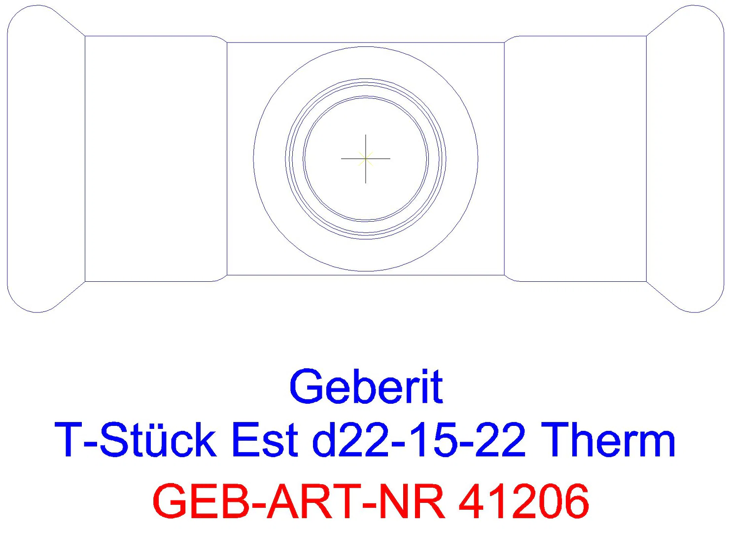 GE Mapress Therm T-Stück reduziert d18-15-18_41206_g