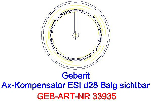 GE Mapress Edelstahl Axialkompensator mit Pressmuffen d28_33935_L