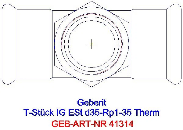 GE Mapress Therm T-Stück mit IG d35-Rp1-35_41314_G