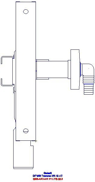 GE Duofox Traversenelement WM Wandarmatur AP, mit UP-Siphon_111778002_L