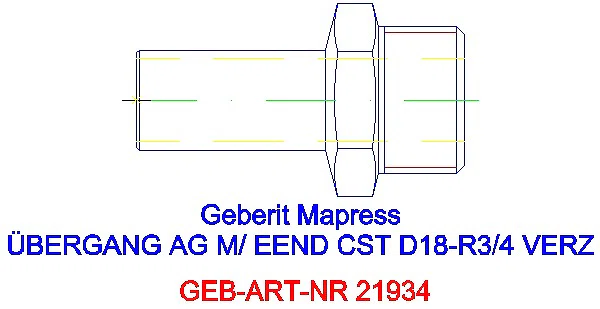 GE Mapress C-Stahl Übergang mit AG und Einschubende d18-R3/4 verzinkt_21934_G
