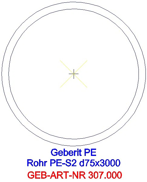 GE Silent-db20 Rohr d75x3,6 L:3m_307.000.14.1_G