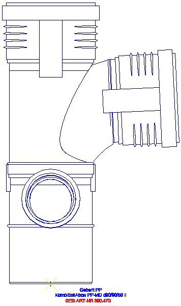 GE Silent-PP Kombiabzweig 87,5Gr links d90/90/50_390.470.14.1_L