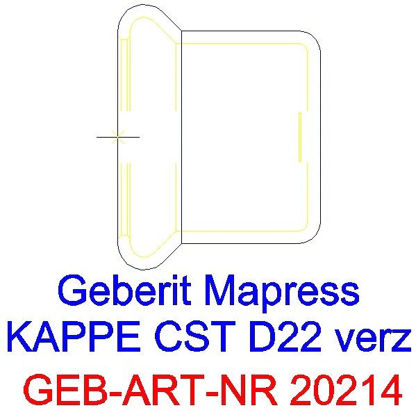 GE Mapress C-Stahl Kappe d22 verzinkt_20214_G