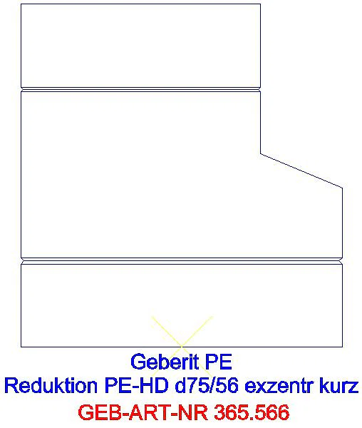 GE PE Reduktion exzentrisch kurz d75/56_365.566.16.1_A