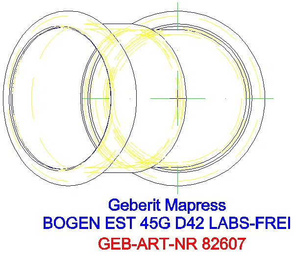 GE Mapress Edelstahl Bogen 45Gr d42 (LABS-frei)_82607_G
