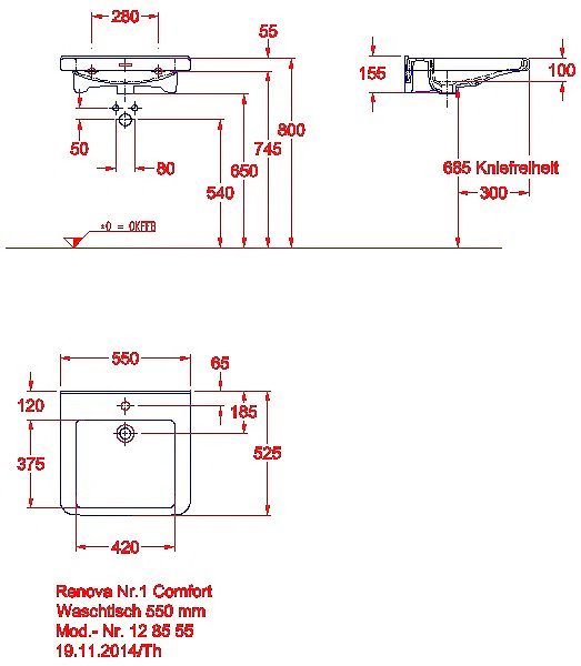 Renova Comfort Square WT barrierefrei 55x52,5cm, m. Hl., m. Ül._kgv_r1_comf_128555