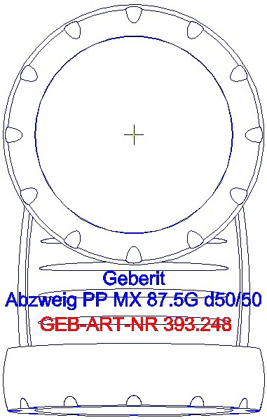 GE Silent-Pro Abzweig 87,5Gr d50/50_393.248.14.1_G