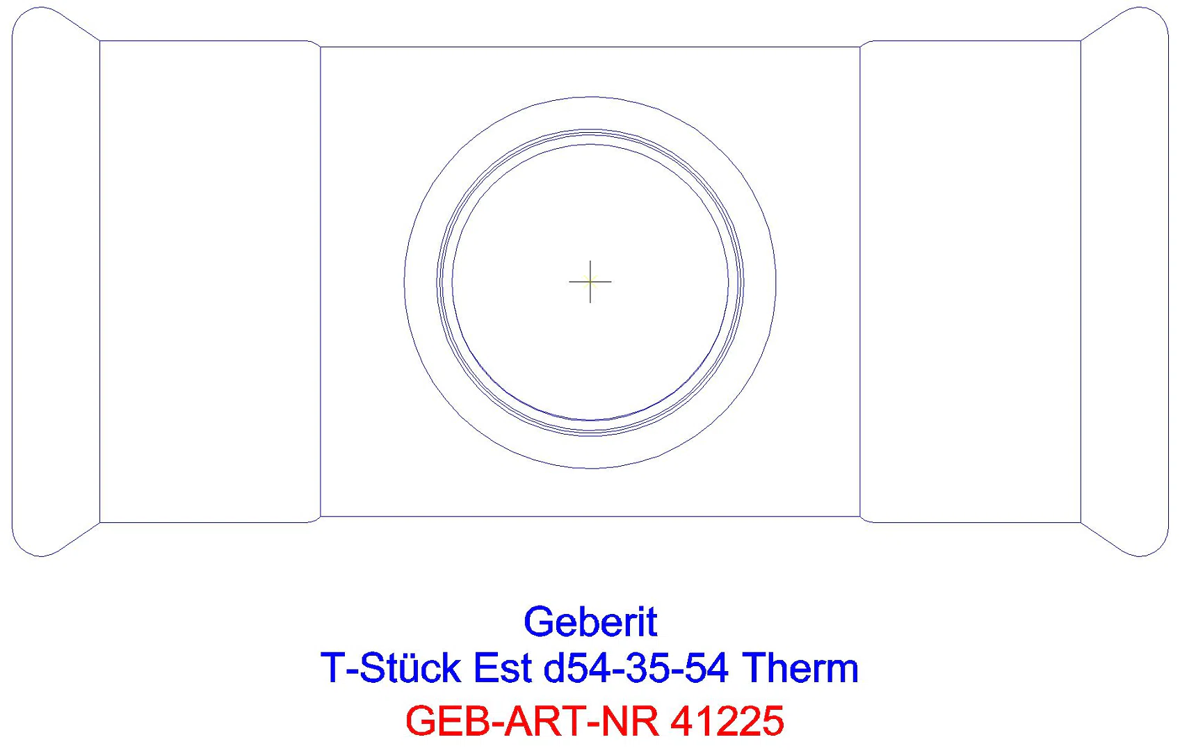 GE Mapress Therm T-Stück reduziert d54-28-54_41225_g