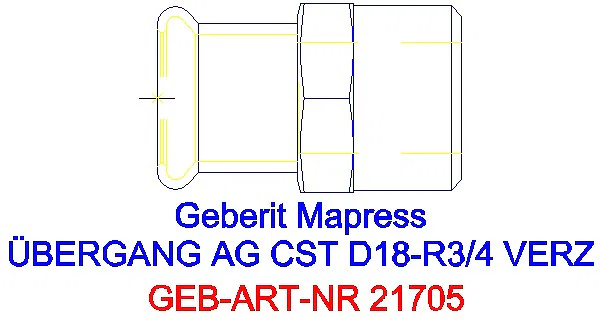 GE Mapress C-Stahl Übergang mit AG d18-R3/4 verzinkt_21705_A