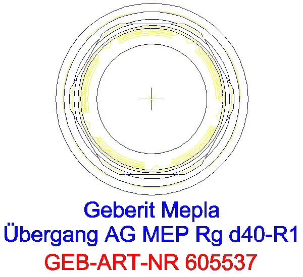 GE Mepla Übergang mit AG Rg d40-R1_605.537.00.5_L