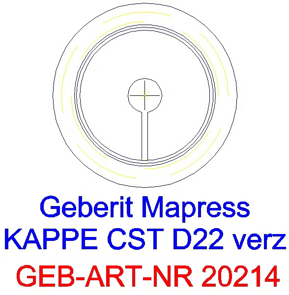 GE Mapress C-Stahl Kappe d22 verzinkt_20214_L