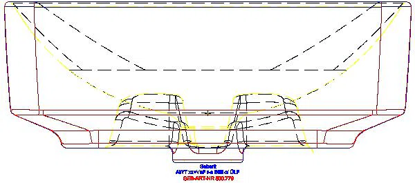 VariForm Aufsatz-WT, rechteckig 55x40cm, o. Hl, o. Ül._500.779.01.2_L