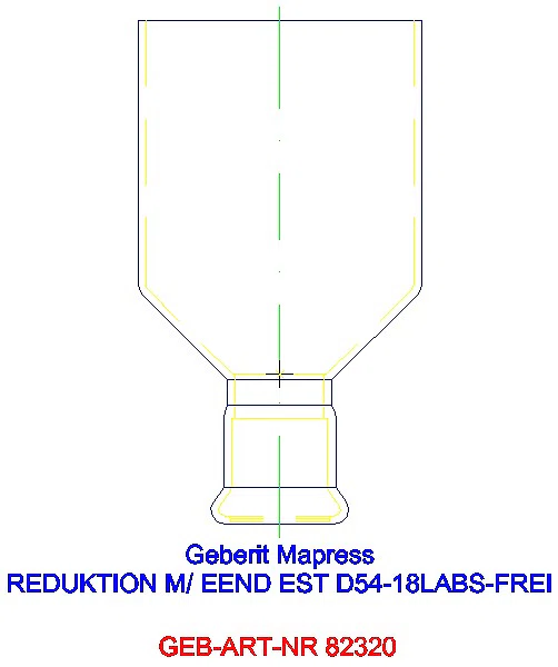 GE Mapress Edelstahl Reduktion mit Einschubende (LABS-frei) d54-18_82320_G