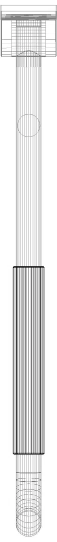 HEWI mobiler Stützklappgriff,drehbar, L:700mm, mit Armpolster tiefschwarz
