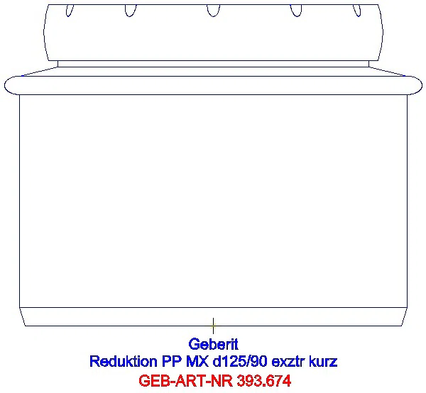 GE Silent-Pro Reduktion exzentrisch d125/90_393.674.14.1_A